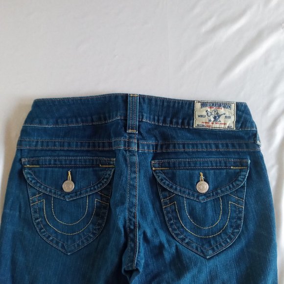 True Religion Julie Low rise straight leg dark wash Jeans Size 29 - Picture 3 of 10